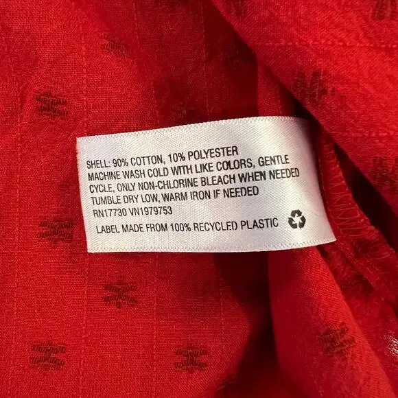 Universal Thread Goods Co. Red Boho Peasant Blouse - SIZE XS - Picture 5 of 6
